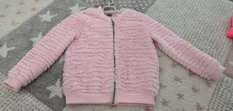 Ružová mikinka/kabátik, 116