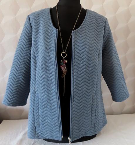 Fb fiora blue - sako s 3/4 rukávom, veľ. l, l