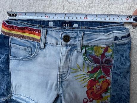 2 riflové šortky desigual a gap, desigual,122