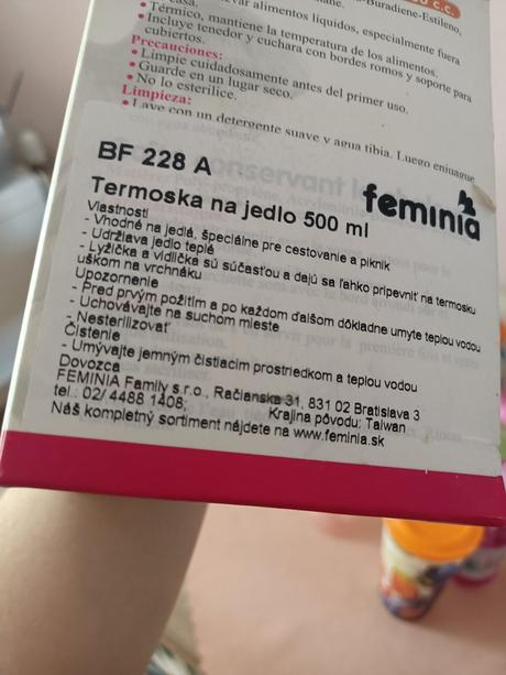 Termoska na jedlo pre detičky, 