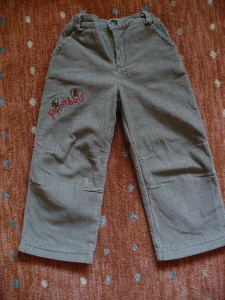 Zateplené podšité menžestráky, 98