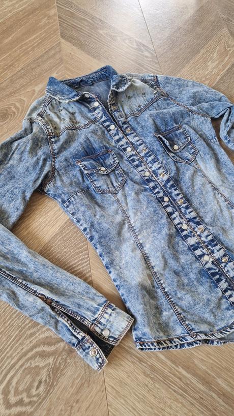 Riflová košeľa, denim co,32