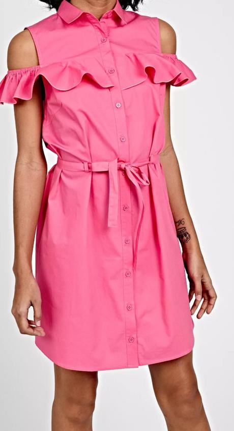 Ružové šaty s volánom, gate,m