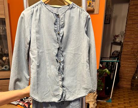 Tenká rifľova blúzka, terranova,152