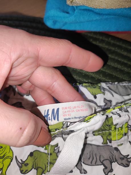2 ks kraťasy pre chlapčeka 92, h&m,92
