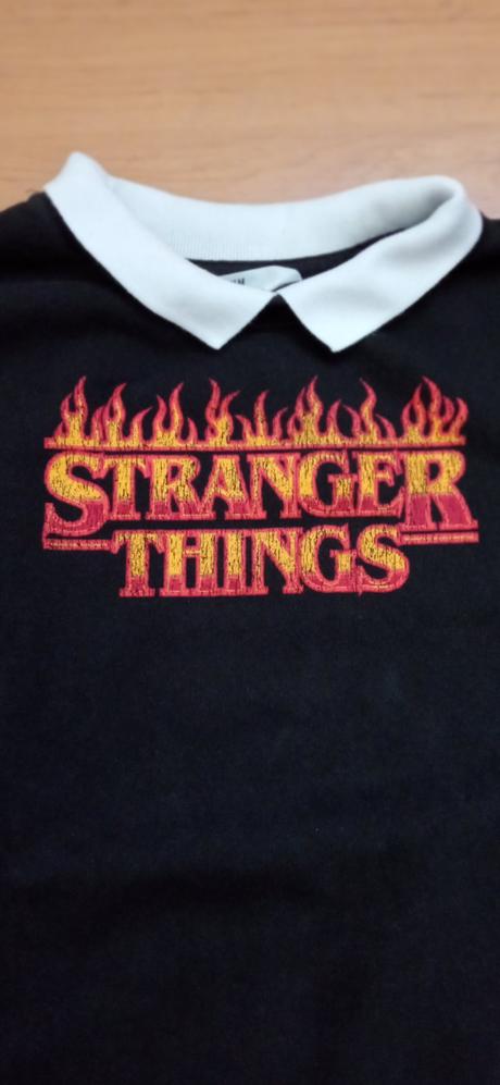 Čierna mikina stranger things, h&m,146