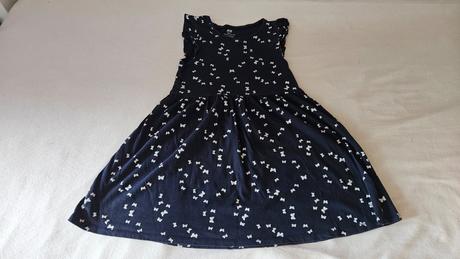 Tmavomodré šaty h&m veľ 122, h&m,122