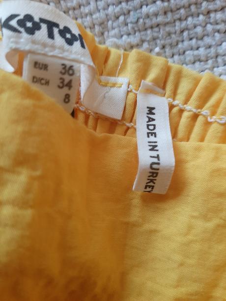 Koton šaty s volánmi, dĺžkou petite(pre nižšie), 36