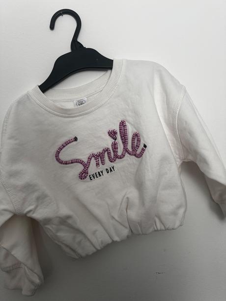 Crop top mikina smile, 104