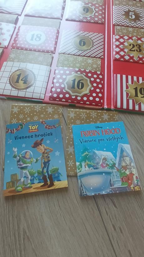 Disney adventný kalendár knižky, 