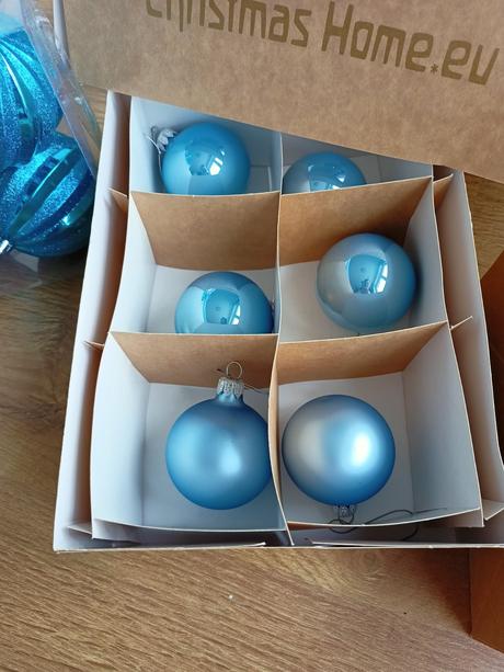 Vianočné gule modre, 