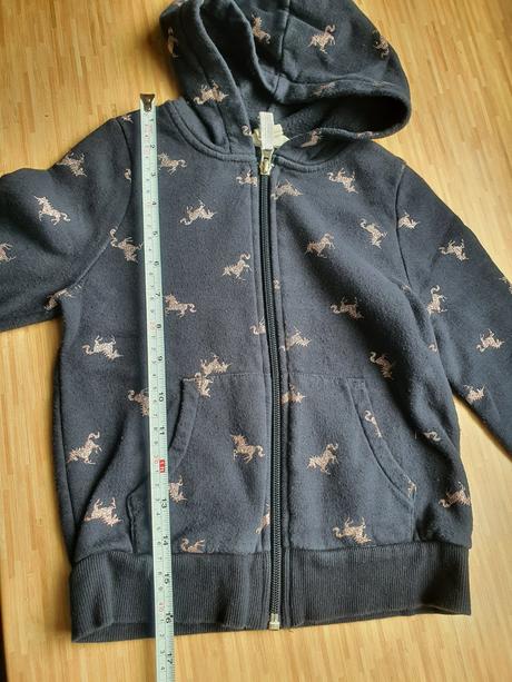 Mikinka s jednorozcami 2x, h&m,122