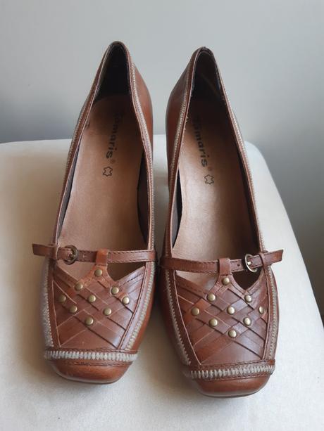 Kožené topánky tamaris, tamaris,39