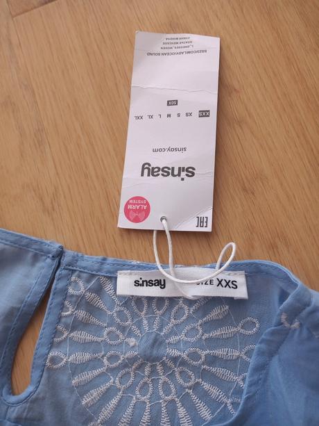 Belasé vyšívané babydoll šaty, sinsay,xs
