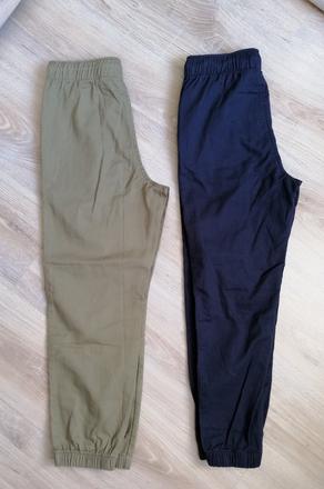 Bavlnené joggery h&m, 2ks nove, h&m,140