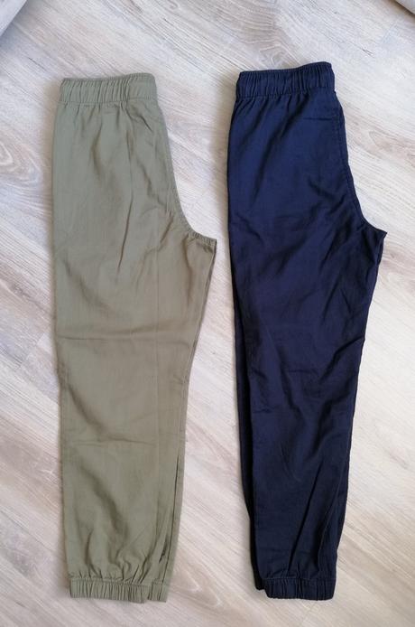 Bavlnené joggery h&m, 2ks nove, h&m,140