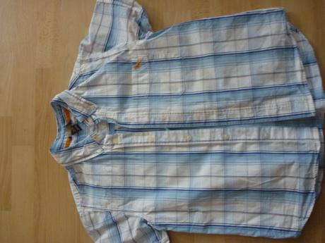 Košeľa s kockovaným vzorom, h&m,140