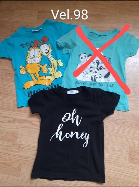 2x tričko, 98