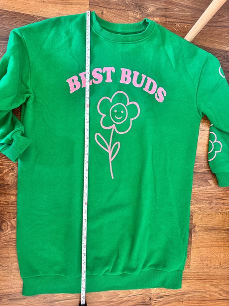 Zelené mikinové šaty, tunika best buds, house