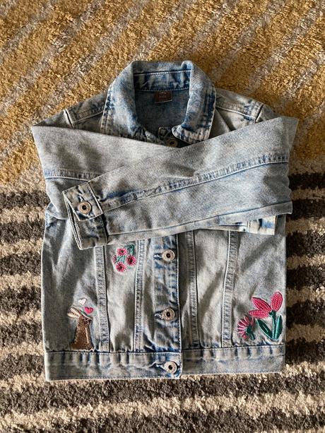 Rifľová bunda s výšivkami little kids, 122