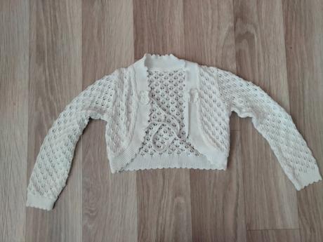 Biely bolerkový svetrík, 98