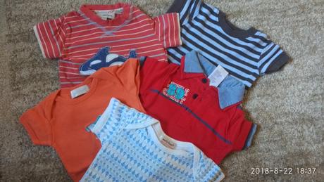Set  5 ks body a tričká 0-3 chlapec, 62
