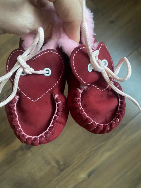 Topánočky/capačky do kočíka bordové, 21