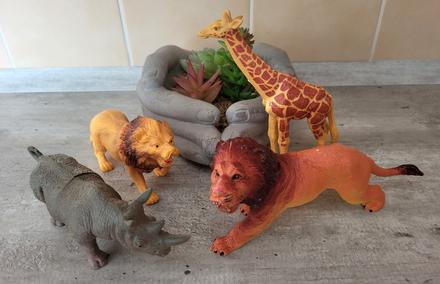 Safari zvieratá - 4 väčšie kusy, 