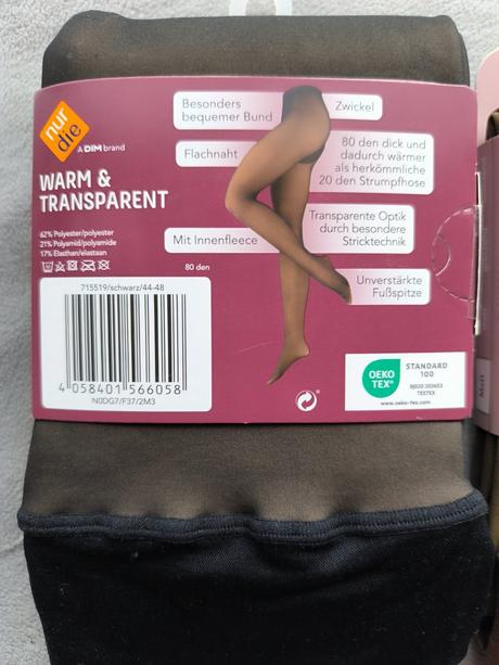 Extra nepriehľadné pančušky, zateplené, 44 / 46 / 48 / xl