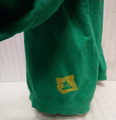 Pánska zelená mikina klokanka s nápismi, zimtstern, l