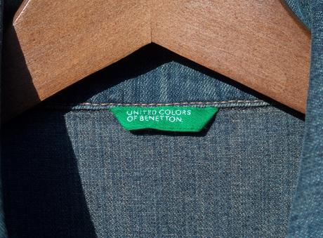 Riflová bunda, benetton,m