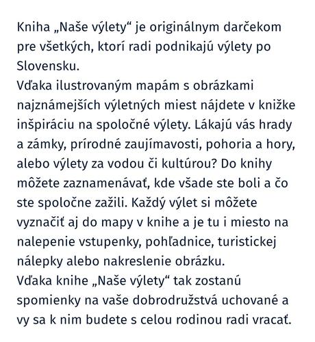 Kniha naše výlety, 
