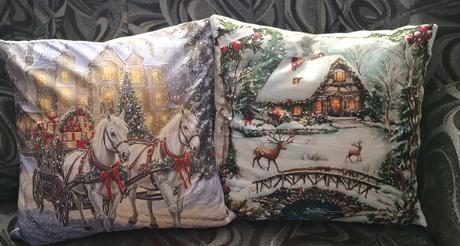 Vianocne potahy obliecky na vankuse,