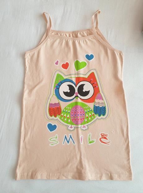 Dievčenské tielko so sovičkou, 140