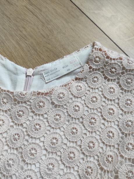 Čipkované šaty, zara,140