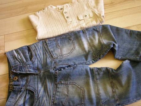 Rifle a svetrík next, denim co,122