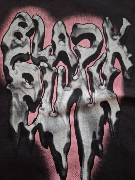 Black pink mikina, h&m,134