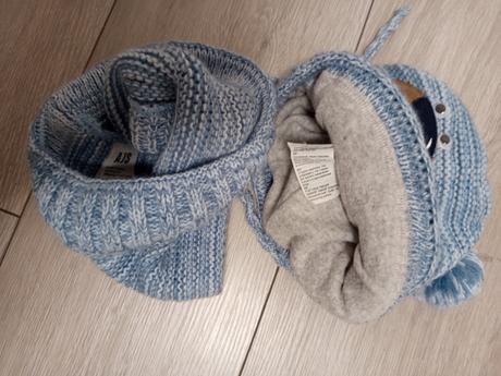 Zimny set modry a hnedy novy pre babatko, ajs,42