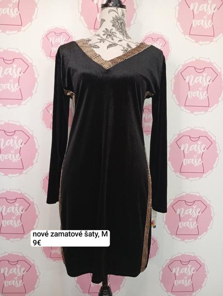 Nové zamatové šaty, m