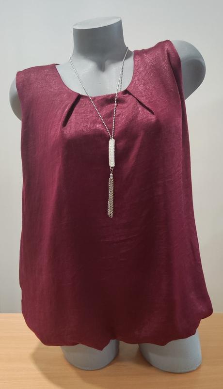 Padavý top s náhrdelníkom veľ. m, piazza italia,m