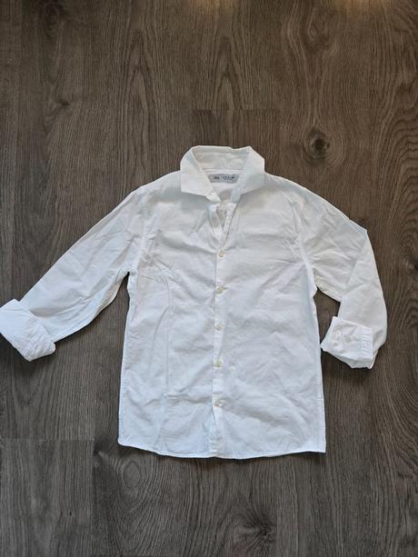 Chlapčenská biela košeľa, zara,158