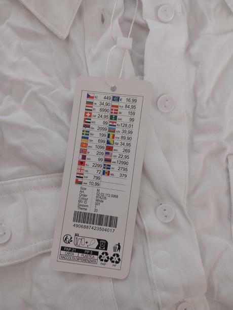 Štýlová letna croptop blúza, new yorker,m