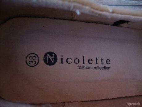 Béžové lodičky pevný podpätok 1x použité, 38