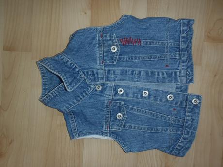 Riflová vestička, velkost 68, c&a,68