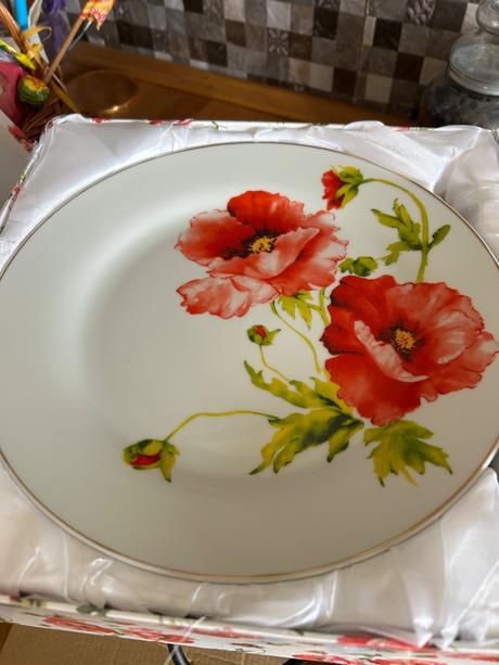 Tanierová dezertná  súprava vlčie maky, 