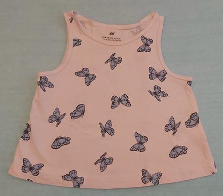 Letné tielko motýliky h&m 98/104, h&m,98