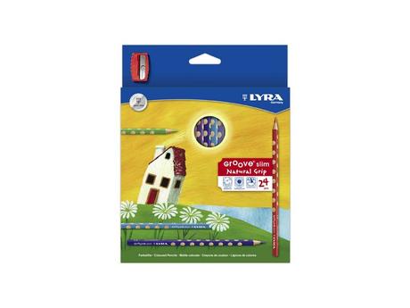 Pastelky lyra groove slim - 24 farieb,