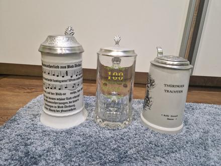 Keramicke krigle na pivo, 