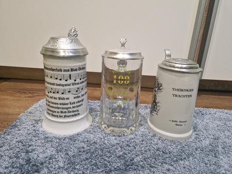 Keramicke krigle na pivo, 