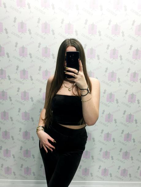 Komplet- crop top + tepláky xs, xs